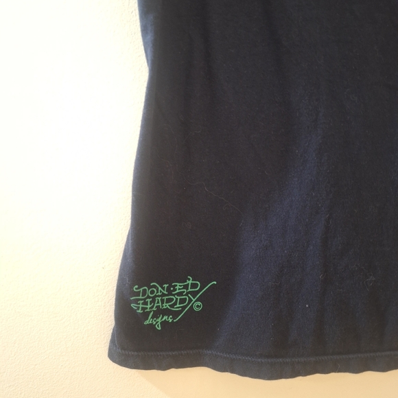 Ed Hardy by Christian Audigier Vintage "Love is a Gamble" t-shirt Size L - Picture 5 of 6